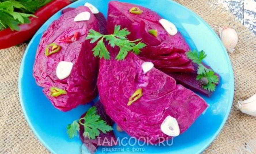 Рецепт капусты по-грузински со свеклой