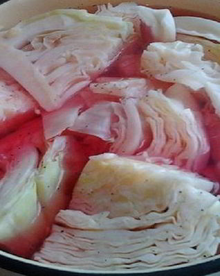 Капуста по-гурийски с уксусом