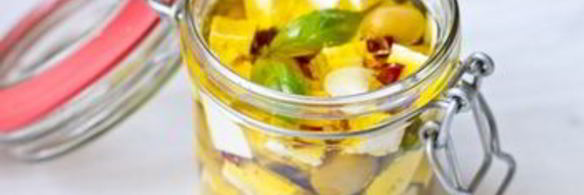 маринованная фета с оливками