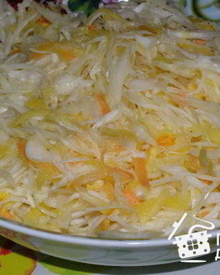 Маринованная капуста с цитрусовой ноткой