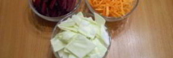 маринованная капуста со свеклой и морковью