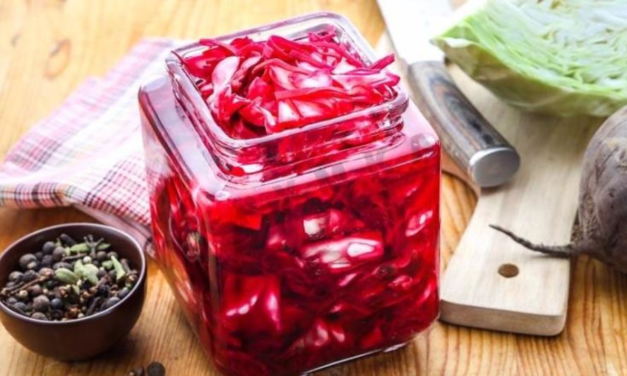 Рецепт маринованной капусты со свеклой по-грузински на зиму