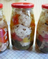 Маринованная цветная капуста на зиму в банках