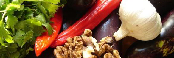 маринованные баклажаны с ореховой начинкой