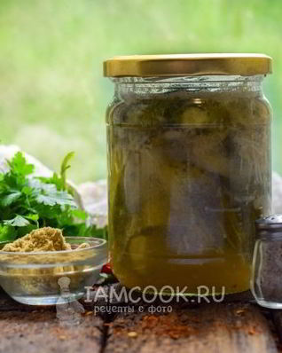 Маринованные огурцы с горчицей и маслом