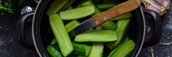 маринованные огурцы с горчицей и маслом