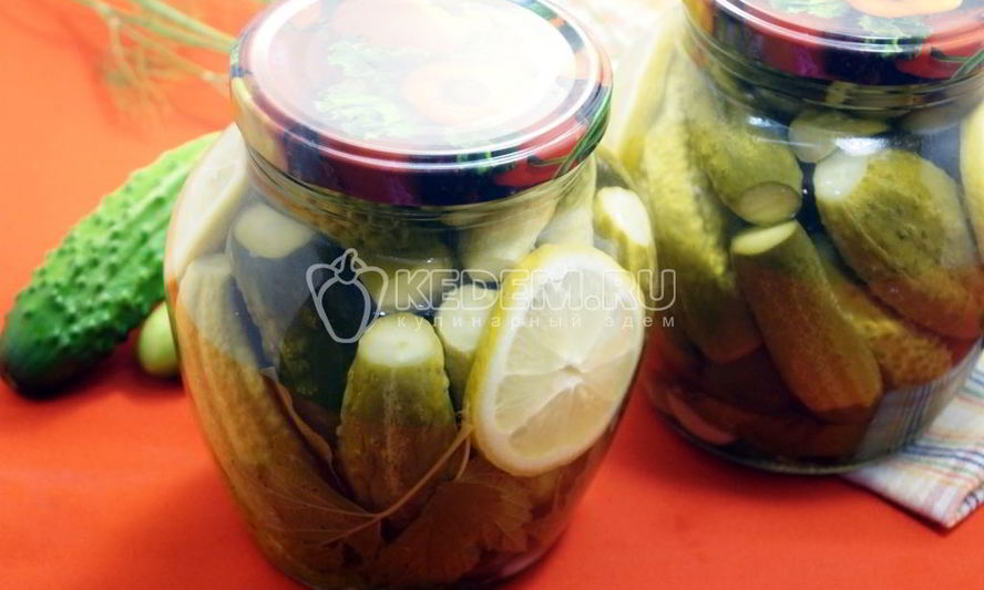 Рецепт маринованных огурцов с лимонной кислотой