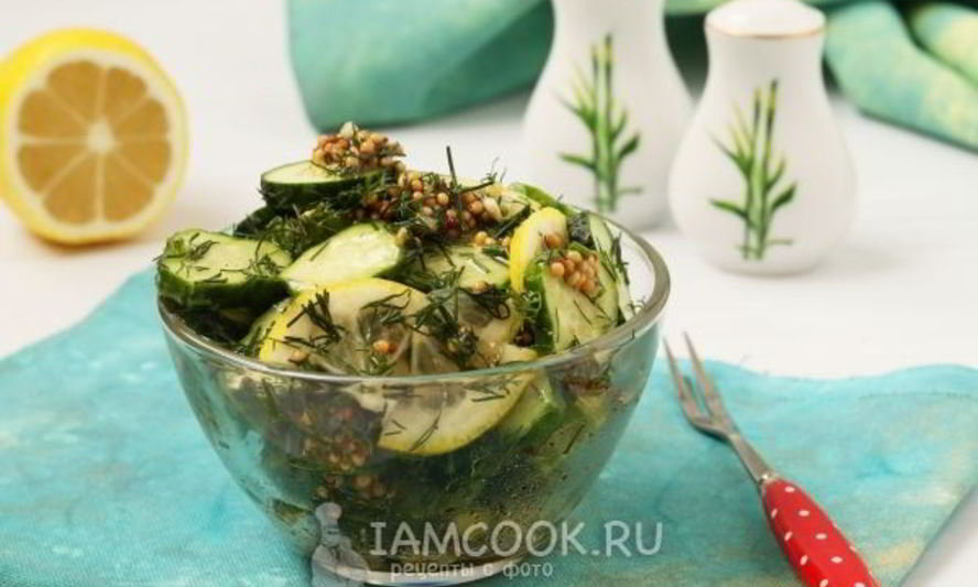 Рецепт маринованных огурцов с лимоном