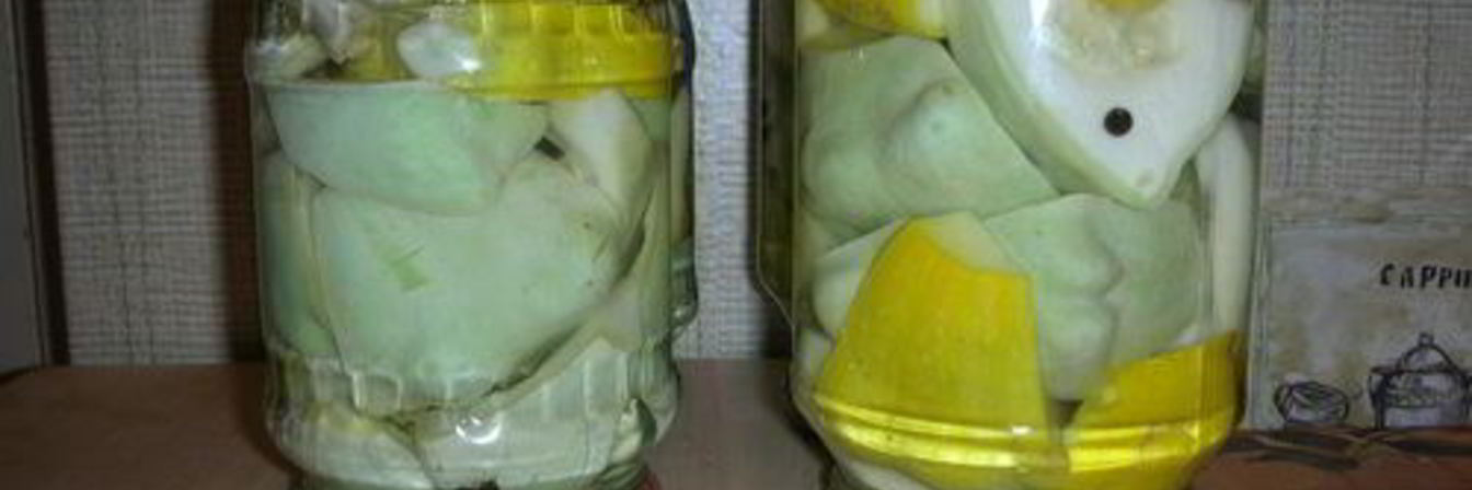 Маринованные патисоны с лимонной кислотой