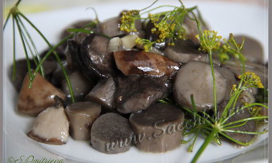 Рецепт маринованных подосиновиков