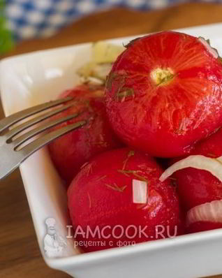 Маринованные помидоры без шкурки
