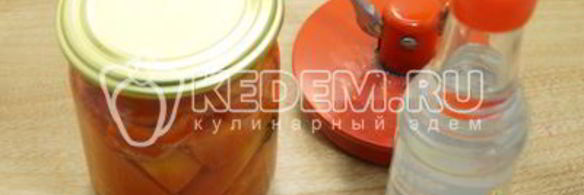 маринованные помидоры половинками с болгарским перцем