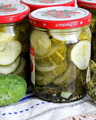 Маринованные резанные огурцы на зиму