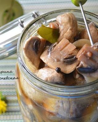 Маринованные шампиньоны 4-х минутки