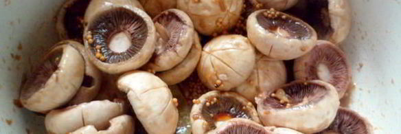 маринованные шампиньоны в соевом соусе