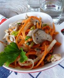 Маринованные вешенки по-корейски