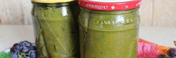 маринованные виноградные листья