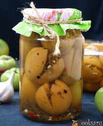 Маринованные зеленые помидоры по-грузински на зиму