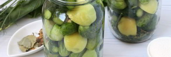огурцы, маринованные с яблоками без стерилизации