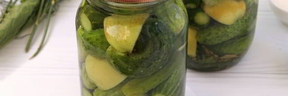 огурцы, маринованные с яблоками без стерилизации