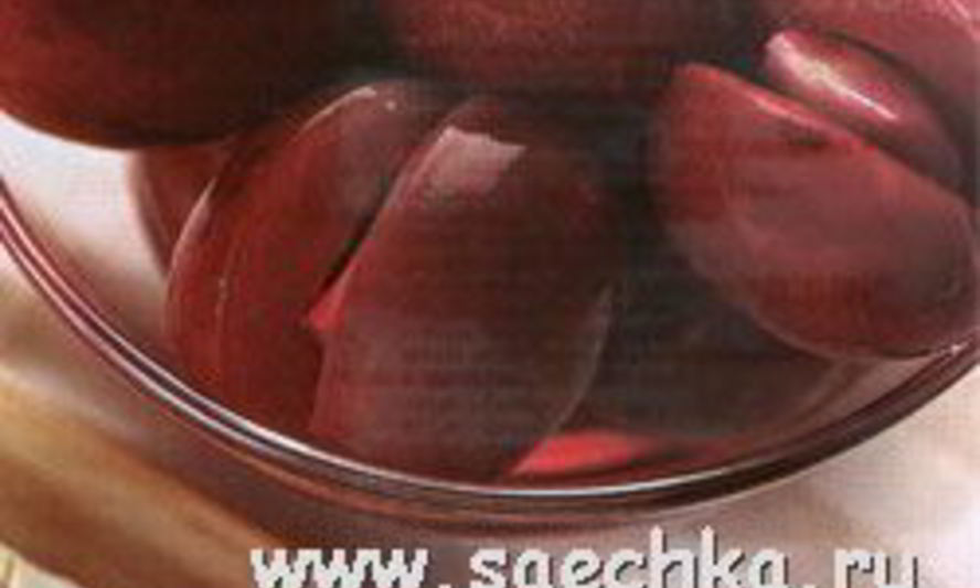 Рецепт сливы, маринованной чесноком