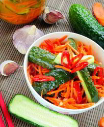 Огурцы по-корейски на зиму пальчики оближешь