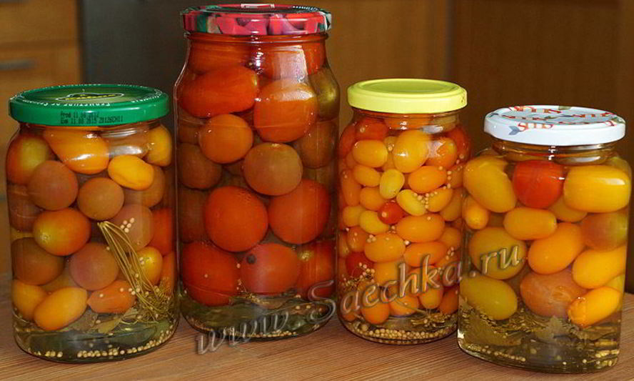 Рецепт помидоров на зиму