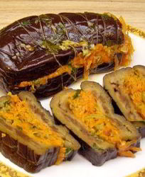 Синенькие с морковкой на зиму