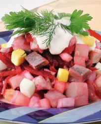 Малосольная сельдь по-бременски