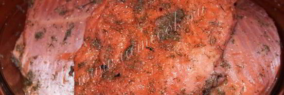 малосольная семга по-скандинавски