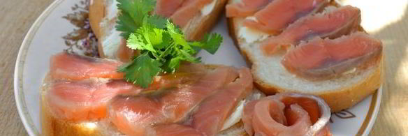 малосольный лосось с кориандром сухого посола