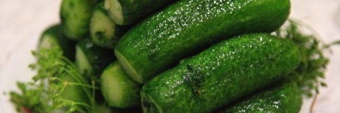 Малосольные огурчики с чесноком