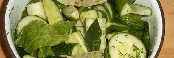 малосольные огурцы к обеду