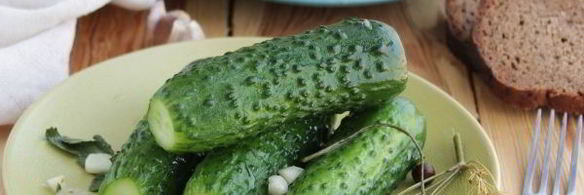 малосольные огурцы за час