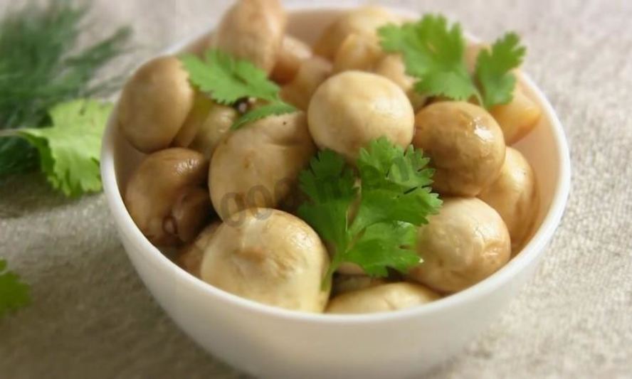 Рецепт малосольных шампиньонов