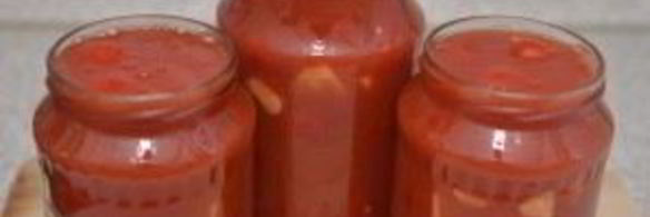 помидоры в собственном соку с чесноком