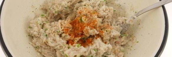 сало, перекрученное с чесноком