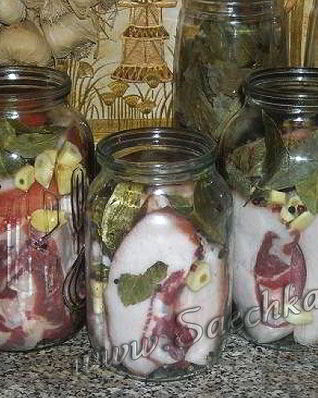 Сало в тузлуке