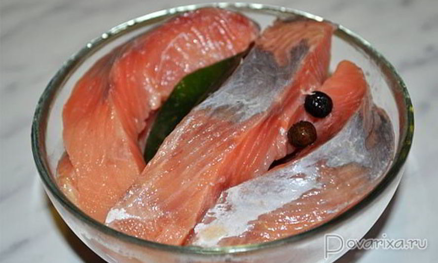 Рецепт соленой горбуши