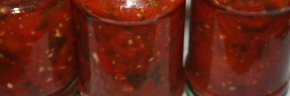 томаты с кинзой на зиму