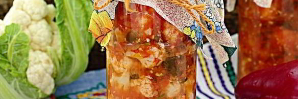 цветная капуста в томате на зиму