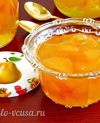 Грушевое варенье дольками