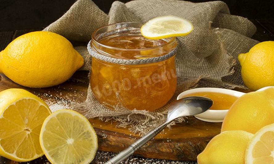 Рецепт лимонного варенья с кожурой