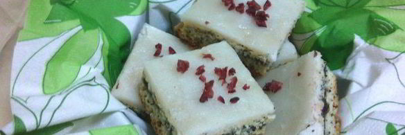 маковые квадратики с вареньем