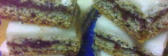 маковые квадратики с вареньем