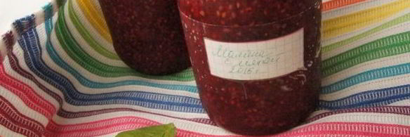 малиновое варенье с мятой