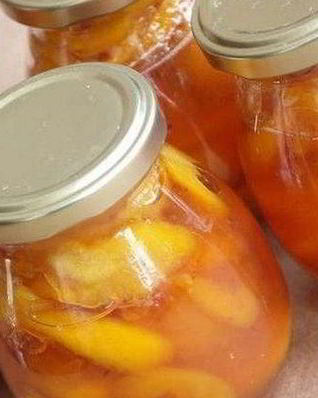 Персиковое варенье с лимоном и корицей