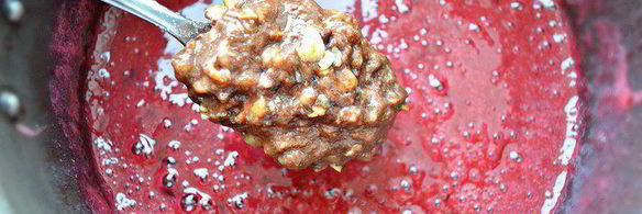 сливовое варенье с бананом и грецкими орехами