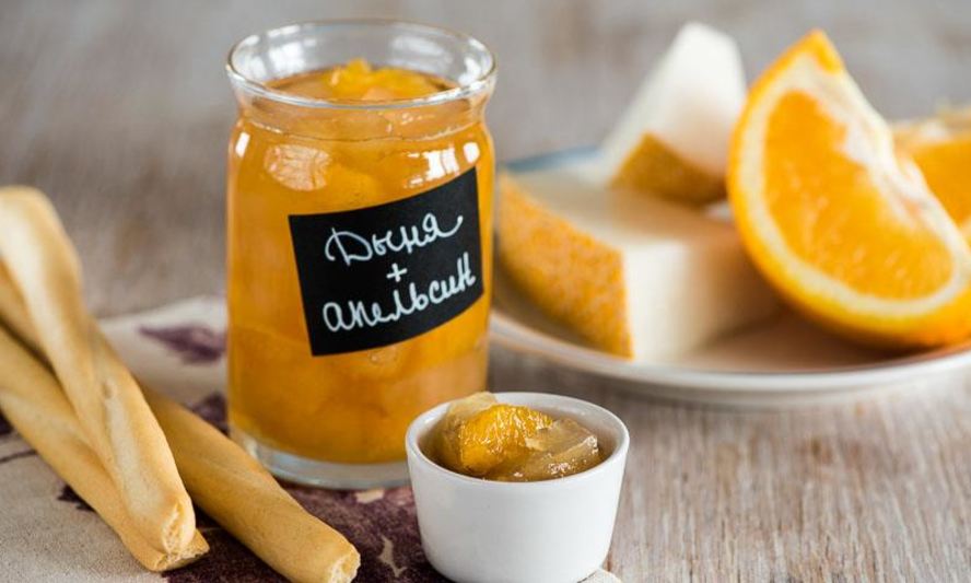 Рецепт варенья из дыни с апельсином