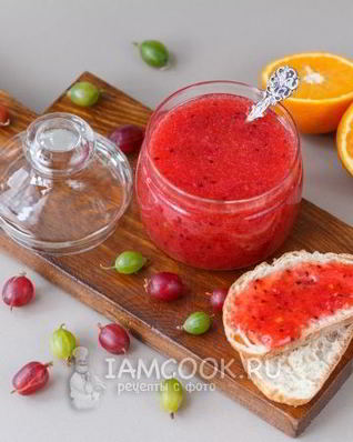 Варенье из крыжовника с апельсинами без варки